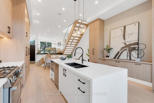74B Floyd Avenue, Toronto, ON - Indoor Photo Showing Kitchen With Double Sink With Upgraded Kitchen