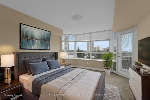 707-89 Skymark Drive, Toronto, ON - Indoor Photo Showing Bedroom
