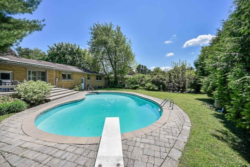 128 Oneida Boulevard, Hamilton, ON - Outdoor With In Ground Pool With Deck Patio Veranda