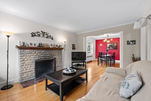 Salon - 1743  - 1745 Ch. Canora, Mont-Royal, QC - Indoor Photo Showing Living Room With Fireplace