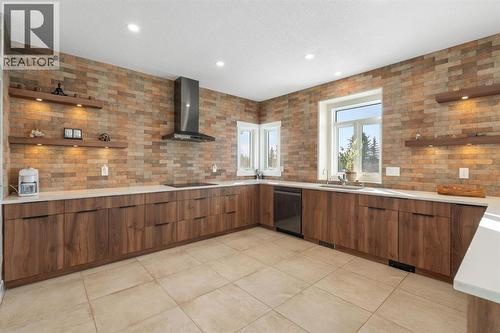 22 Bearspaw Summit Place, Rural Rocky View County, AB - Indoor Photo Showing Kitchen