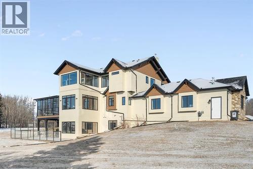 Back Elevation - 22 Bearspaw Summit Place, Rural Rocky View County, AB - Outdoor