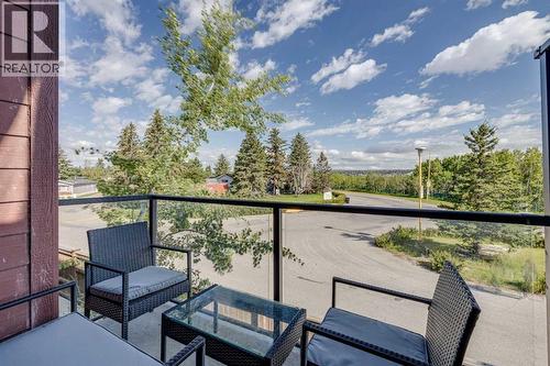 Patio/deck off the living area - 614 Greenbriar Common Nw, Calgary, AB - Outdoor With View