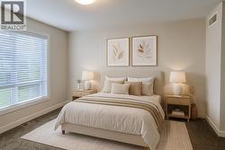 Virtually staged for illustrative purposes only *upper floor Primary bedroom with private ensuite* - 