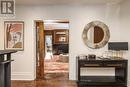 Original leaded pocket door into family room - 1 Bryce Avenue, Toronto, ON  - Indoor Photo Showing Other Room 