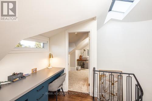 Third floor built-in study area with skylight - 1 Bryce Avenue, Toronto, ON - Indoor Photo Showing Office