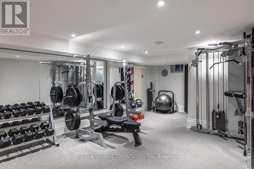 Gym designed and equipped by Gymscape - 1 Bryce Avenue, Toronto, ON - Indoor Photo Showing Gym Room