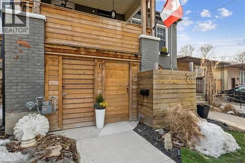 View of outdoor structure featuring a gate - 28 Grove Street, Hamilton, ON - Outdoor With Exterior