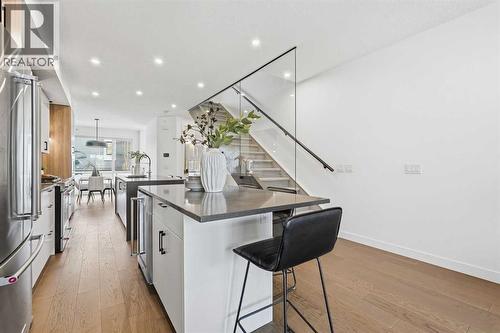 2104 17A Street Sw, Calgary, AB - Indoor Photo Showing Kitchen With Upgraded Kitchen