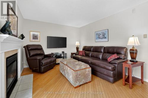 1715 Hunters Run Drive, Ottawa, ON - Indoor Photo Showing Living Room With Fireplace