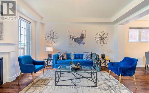 24 Herrick Drive, Brampton, ON - Indoor Photo Showing Living Room With Fireplace