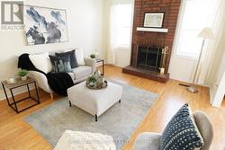 Family Room - Wood burning fireplace - 