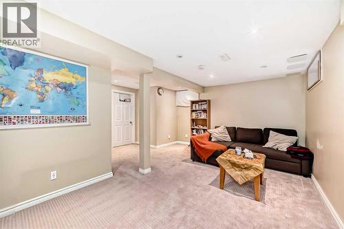 Basement rec room - 562 Strathcona Drive Sw, Calgary, AB - Indoor
