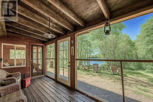 Screened in Porch - 1170 English Circle, Highlands East (Glamorgan), ON -  With Exterior