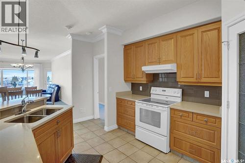 403 3101 Renfrew Crescent E, Regina, SK - Indoor Photo Showing Kitchen With Double Sink