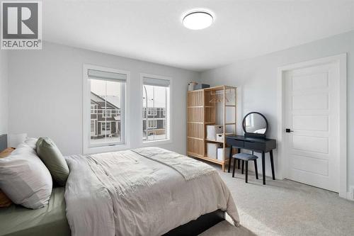 158 Ambleton Drive Nw, Calgary, AB - Indoor Photo Showing Bedroom