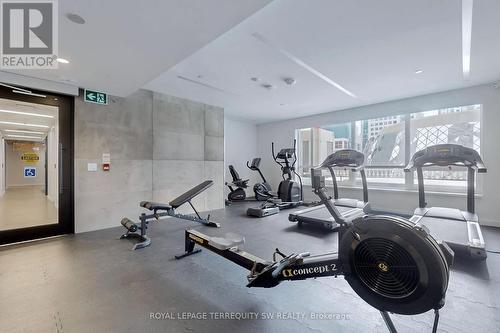 2001 - 71 Simcoe Street, Toronto, ON - Indoor Photo Showing Gym Room