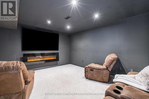 64 Red Oak Crescent, Oro-Medonte, ON - Indoor Photo Showing Basement With Fireplace