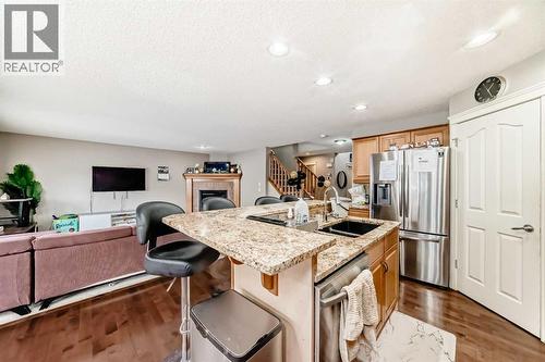 2468 Kingsland View Se, Airdrie, AB - Indoor Photo Showing Kitchen With Double Sink