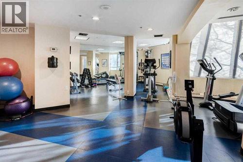 1109, 804 3 Avenue Sw, Calgary, AB - Indoor Photo Showing Gym Room