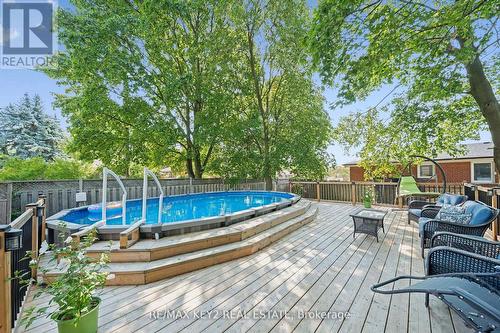 172 Allanford Road, Toronto, ON - Outdoor With Above Ground Pool With Deck Patio Veranda