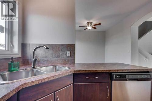 97 Piper Close, Blackfalds, AB - Indoor Photo Showing Kitchen With Double Sink