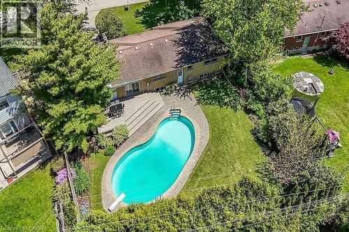 128 Oneida Boulevard, Ancaster, ON - Outdoor With In Ground Pool