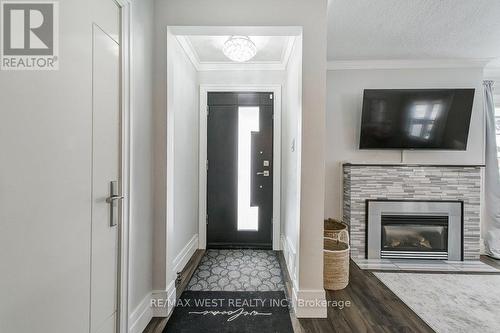 195 Berry Road, Toronto, ON - Indoor Photo Showing Living Room With Fireplace
