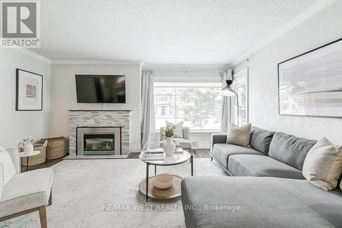 195 Berry Road, Toronto, ON - Indoor Photo Showing Living Room With Fireplace
