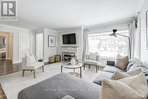 195 Berry Road, Toronto, ON - Indoor Photo Showing Living Room With Fireplace