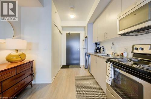 85 Duke Street W Unit# 1007, Kitchener, ON - Indoor Photo Showing Kitchen With Double Sink