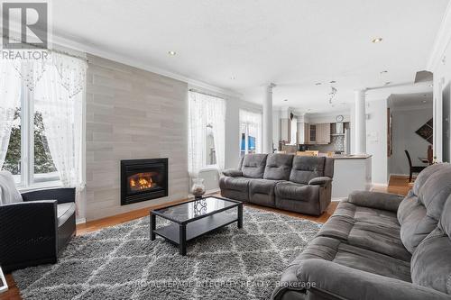 2104 Sandy Oaks Drive, Ottawa, ON - Indoor Photo Showing Living Room With Fireplace