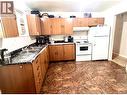 156 Gwillim Crescent, Tumbler Ridge, BC  - Indoor Photo Showing Kitchen With Double Sink 