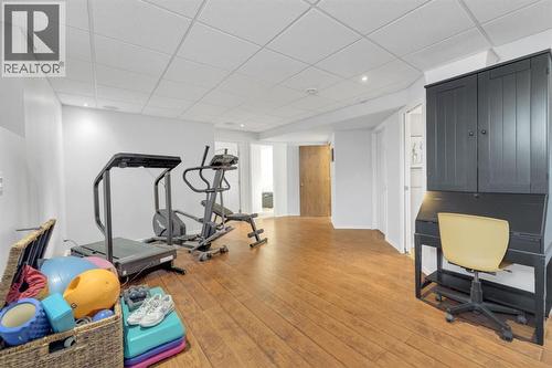 Large Family Room - 10 Wilkinson Circle, Sylvan Lake, AB - Indoor Photo Showing Gym Room