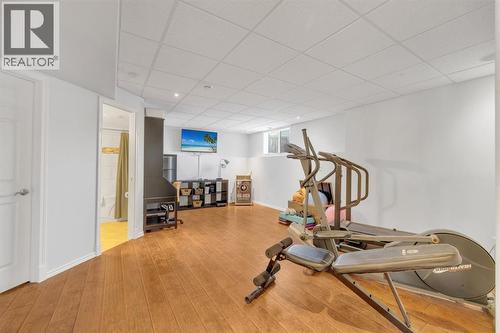 10 Wilkinson Circle, Sylvan Lake, AB - Indoor Photo Showing Gym Room
