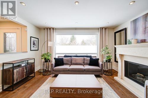 47 Brenda Crescent, Toronto, ON - Indoor Photo Showing Living Room With Fireplace