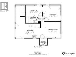 Floor plan 2 bedroom home - 