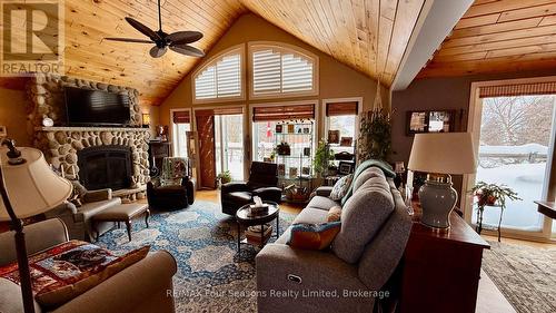 26 Fenton Drive, Saugeen Shores, ON - Indoor Photo Showing Living Room With Fireplace