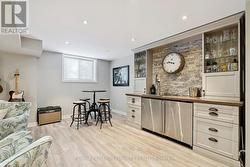 Built in Bar Area w Stone Surround & 2 Beer Taps - 