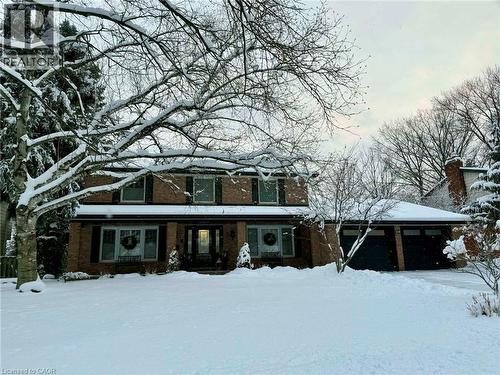 Winter curb appeal with new fresh snow;) - 29 Woodside Drive, Hamilton, ON - Outdoor With Facade