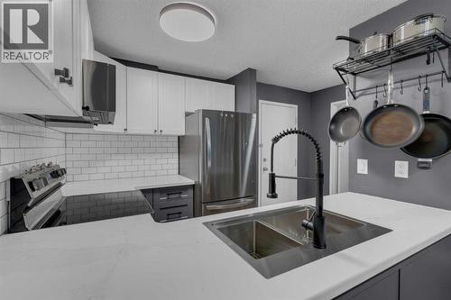 202, 1915 26 Street Sw, Calgary, AB - Indoor Photo Showing Kitchen With Stainless Steel Kitchen With Double Sink