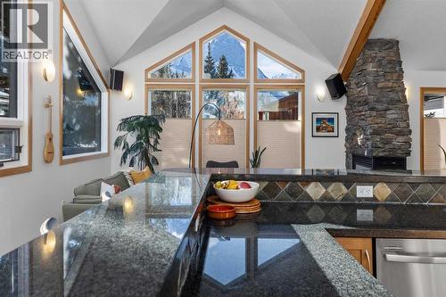 1712 11Th Avenue, Canmore, AB - Indoor Photo Showing Kitchen With Double Sink