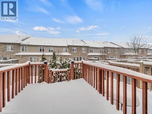 Snow covered deck with a residential view - 29 Amsterdam Crescent, Guelph, ON - Outdoor
