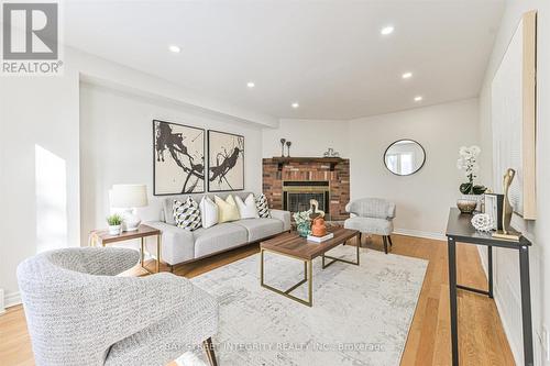28 Carnforth Drive, Markham, ON - Indoor Photo Showing Living Room With Fireplace