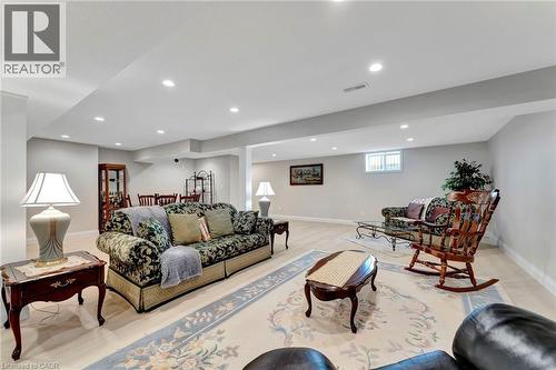 Living area with recessed lighting and baseboards - 107 Forbes Crescent, Listowel, ON - Indoor