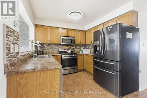 99 Spicebush Terrace, Brampton, ON - Indoor Photo Showing Kitchen With Double Sink