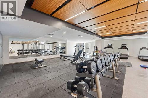 2804, 1122 3 Street Se, Calgary, AB - Indoor Photo Showing Gym Room