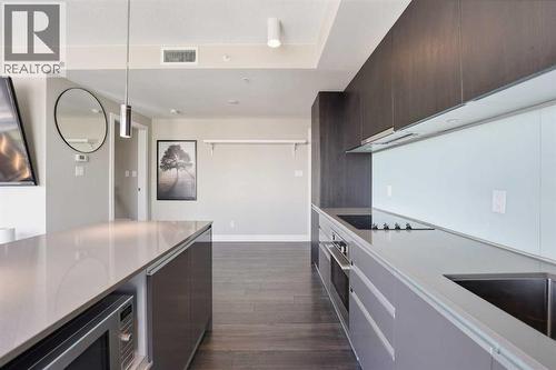2804, 1122 3 Street Se, Calgary, AB - Indoor Photo Showing Kitchen With Upgraded Kitchen