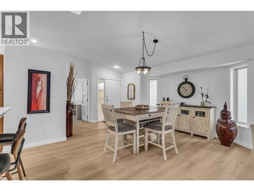 New Vinyl Plank Flooring - 2455 Quail Ridge Boulevard Unit# 213, Kelowna, BC - Indoor Photo Showing Dining Room