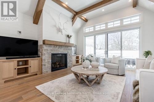 53 Niagara Street, Collingwood, ON - Indoor Photo Showing Living Room With Fireplace